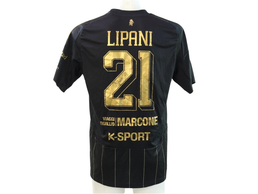 Lipani's Signed Issued Shirt, Padova vs Virtus Entella Supercoppa Serie C 2025