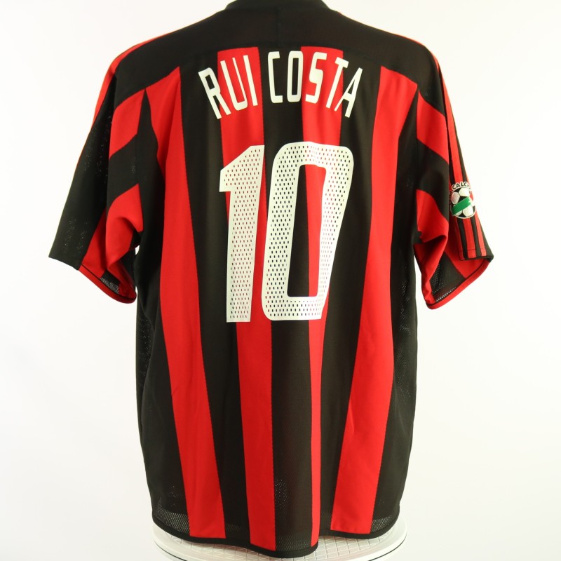 Rui Costa's AC Milan Issued Shirt, 2003/04