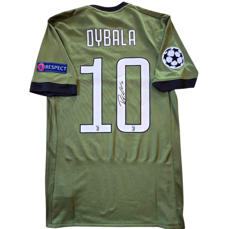 Maglia Gara Dybala Juventus, UCL 2017/18 - Autografata 