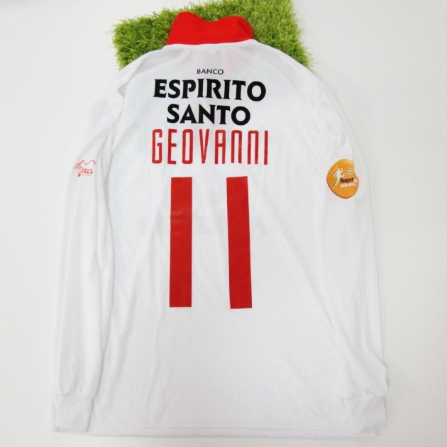Geovanni Benfica match issued/worn shirt, SuperLiga 2003/2004