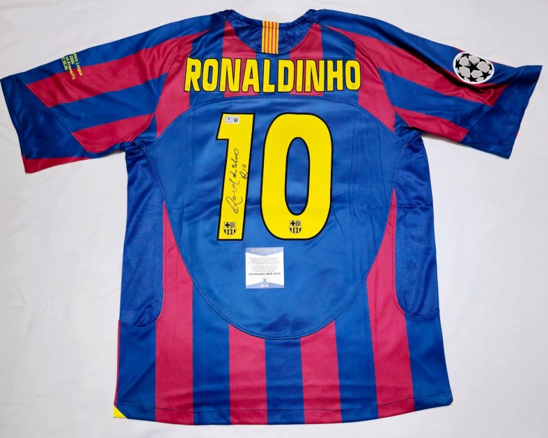 Ronaldinho's FC Barcelona 2005/06 Signed Shirt