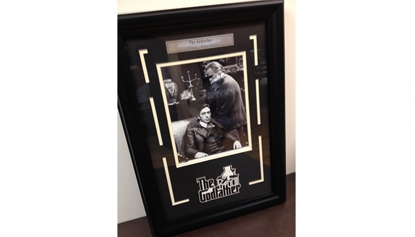 Framed Marlon Brando and Al Pacino "The Godfather" Photo