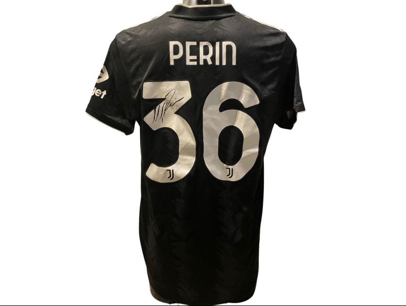 Perin's Juventus Signed Match-Issued Shirt, Europa League 2022/23