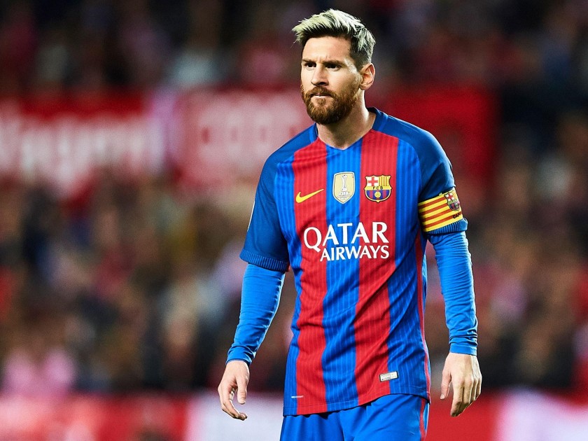 Messi's Barcelona Match Shirt, 2016/17