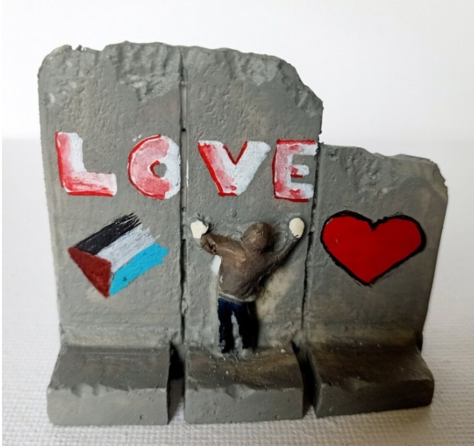 Banksy "Love" Wall Section Sculpture - Walled Off Hotel