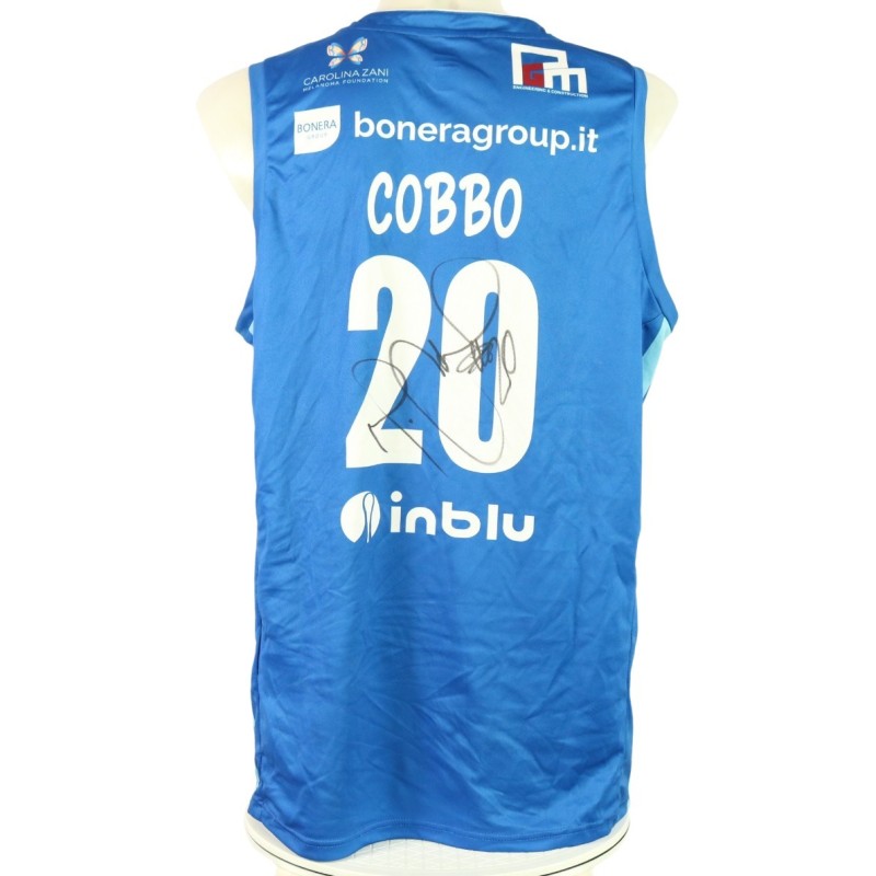 Cobbins' Signed Unwashed Kit, Germani Brescia vs EA7 Emporio Armani Milano 2023 - Nickname Week