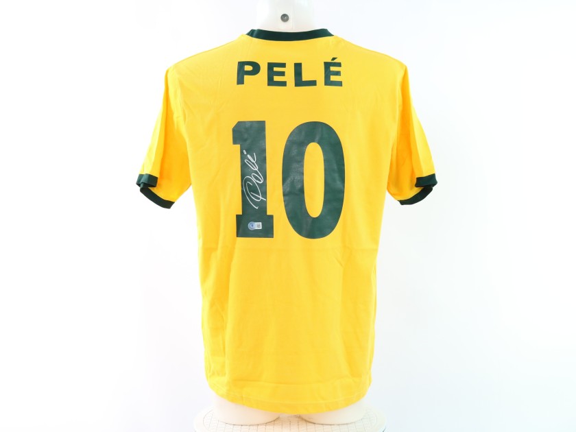 Pele's Brazil Signed Replica Shirt