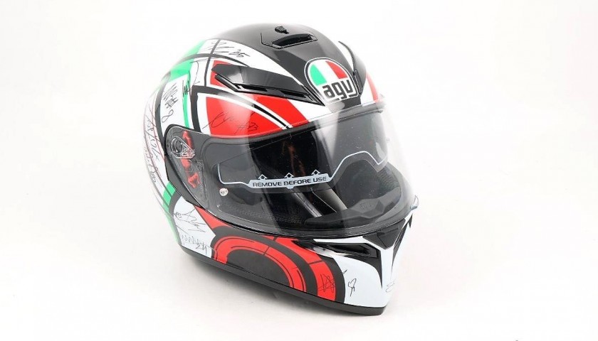 AGV Helmet Signed by Moto GP, Moto 2 and Moto 3 Drivers