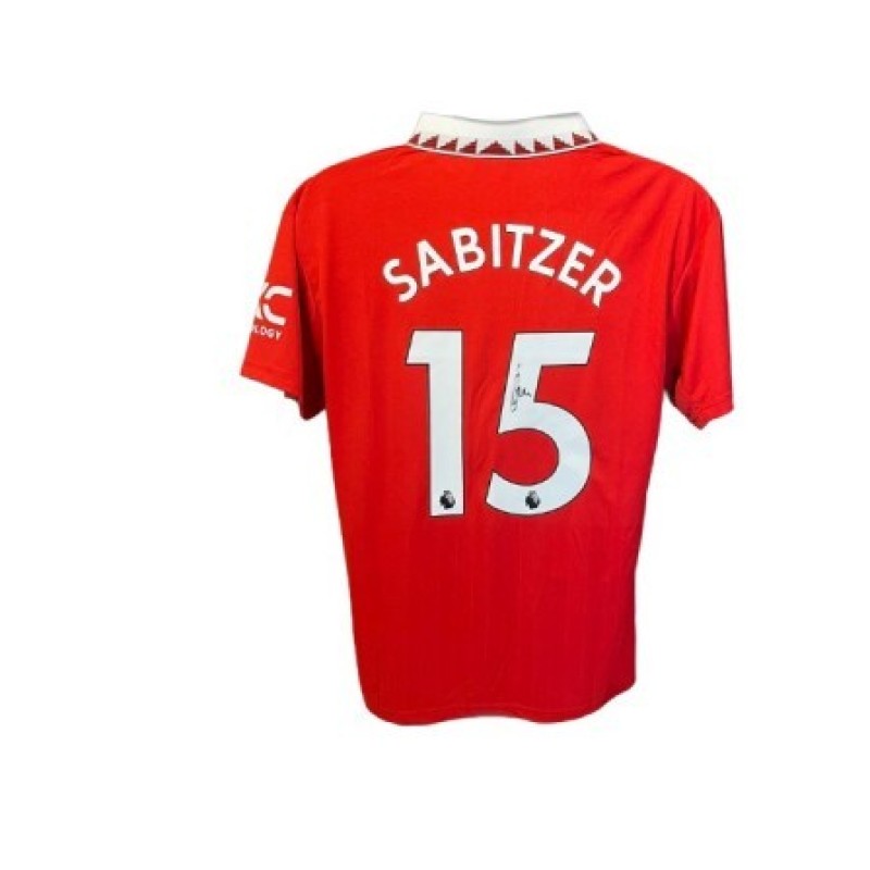 Marcel Sabitzer's Manchester United 2022/23 Signed Replica Shirt
