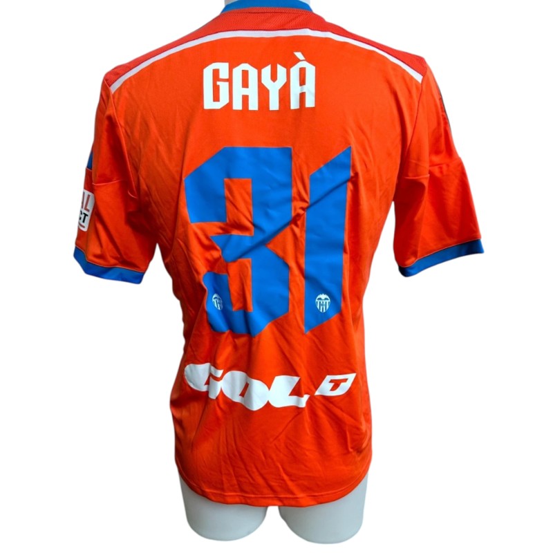 Gayà's Match-Worn Shirt, Valencia vs Milan Trofeo Naranja 2014