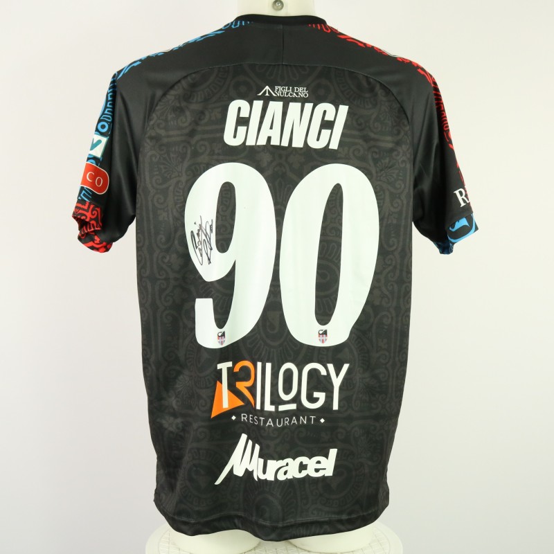 Cianci's Unwashed Signed Shirt, Catania vs Monterosi Tuscia 2024