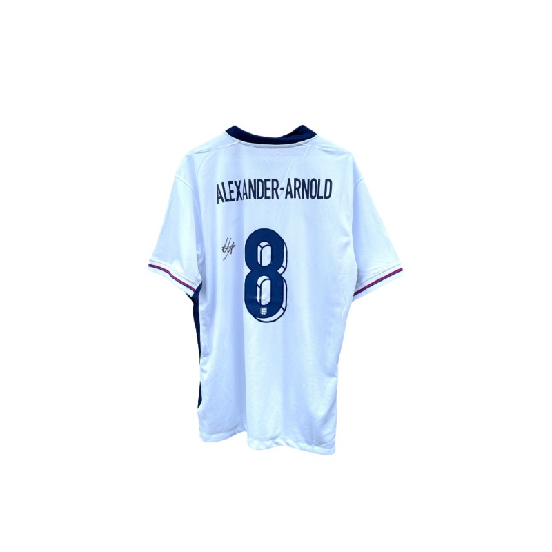 La maglia replica firmata di Trent Alexander-Arnold per l'Inghilterra 2023/24