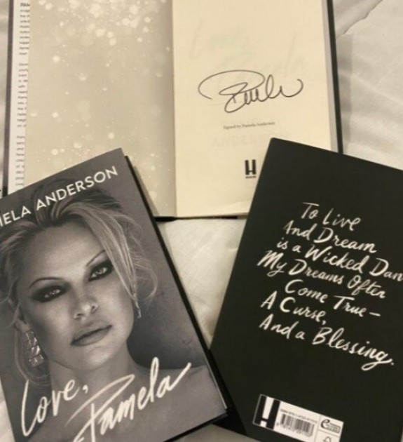 Pamela Anderson Signed First Edition Book