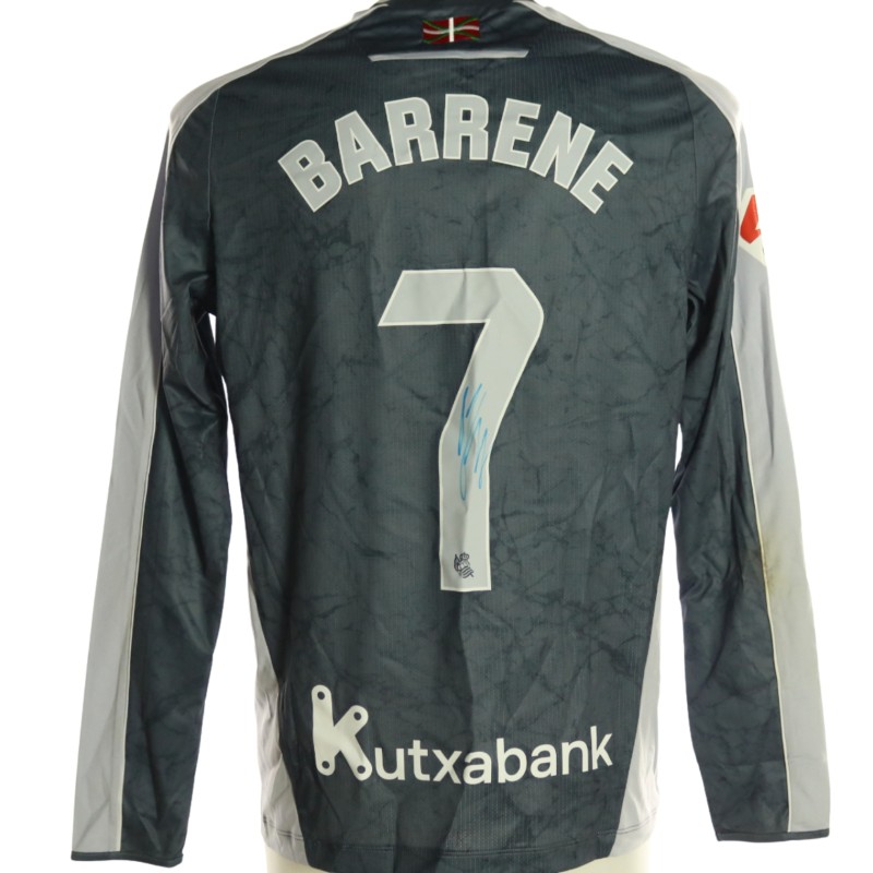 Barrene's Signed Unwashed Shirt, Girona vs Real Sociedad 2026