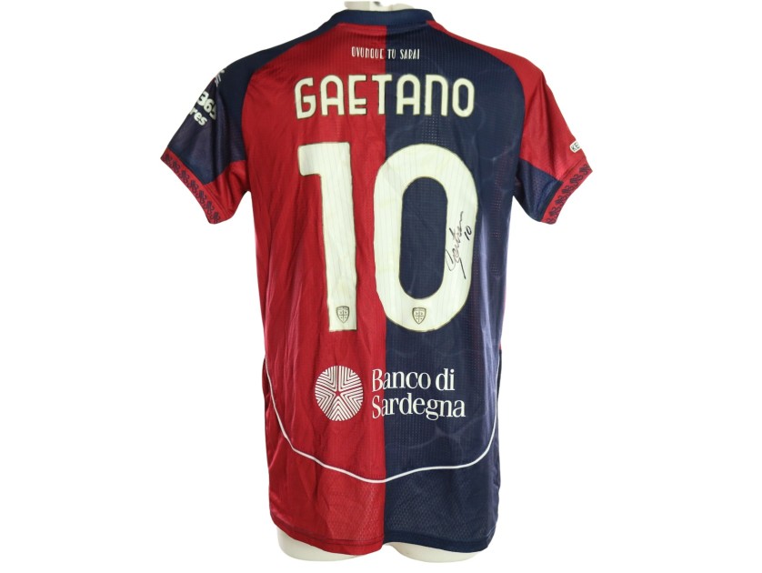 Gaetano's Signed Unwashed Shirt, Cagliari vs Napoli 2026