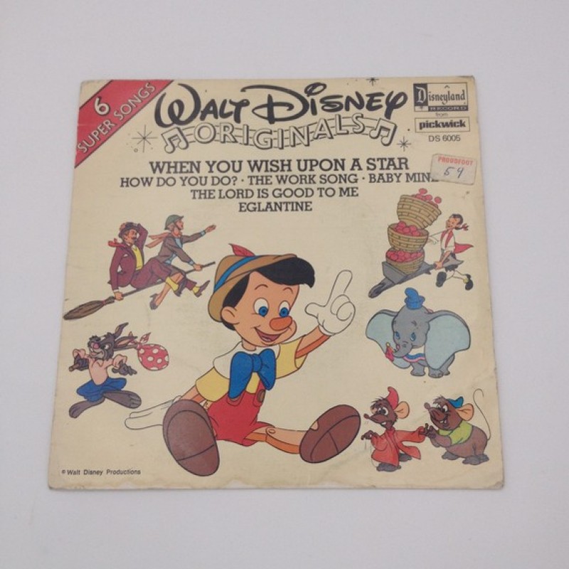 Walt Disney Originals 6 Super Songs - Vinile Disney Records DS6005