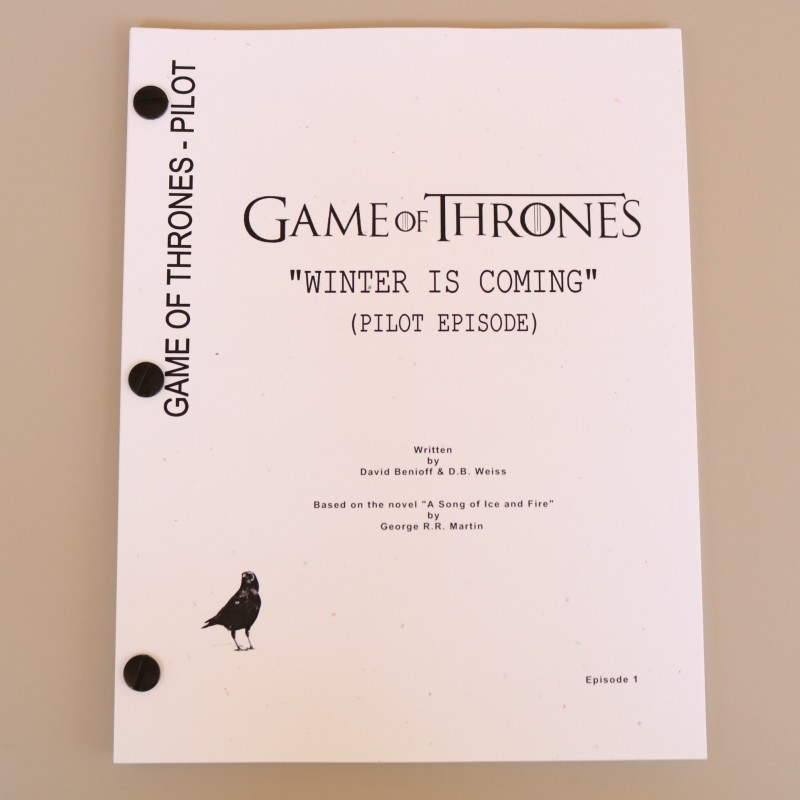 Copione Originale - Game of Thrones "Winter is Coming"