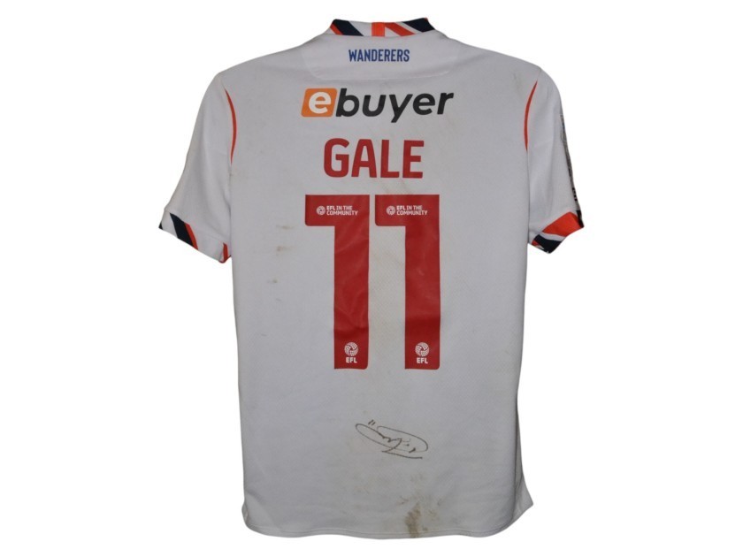 Thierry Gale's Bolton Wanderers 2025/26 Signed Match Worn Goal Scoring Shirt, vs Wigan 