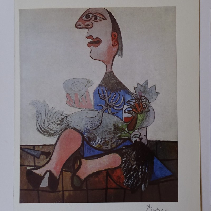 Pablo Picasso "Girl with cock"