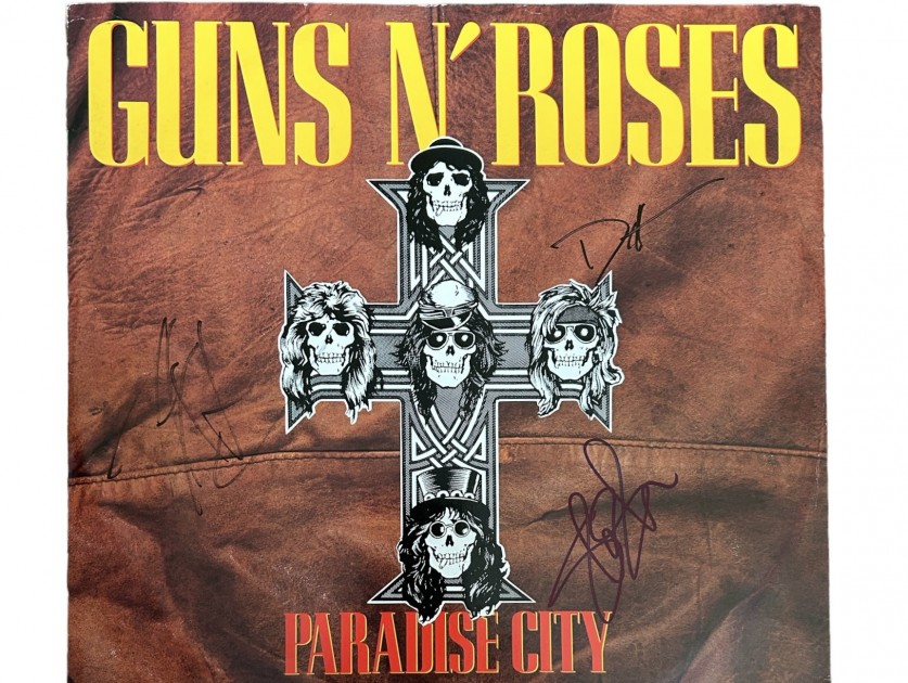 Vinile 12 Paradise City dei Guns N' Roses - Autografato - CharityStars