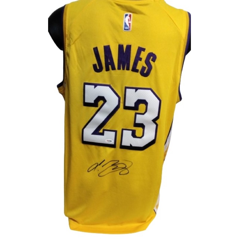 LeBron James Los Angeles Lakers Signed Replica Jersey