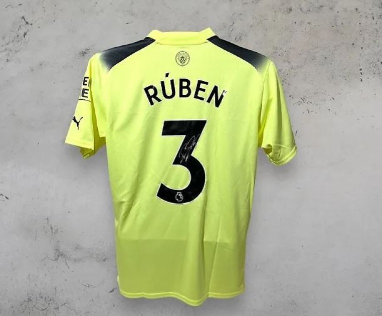 Rúben Dias' Manchester City 2022/23 Signed Official Third Shirt