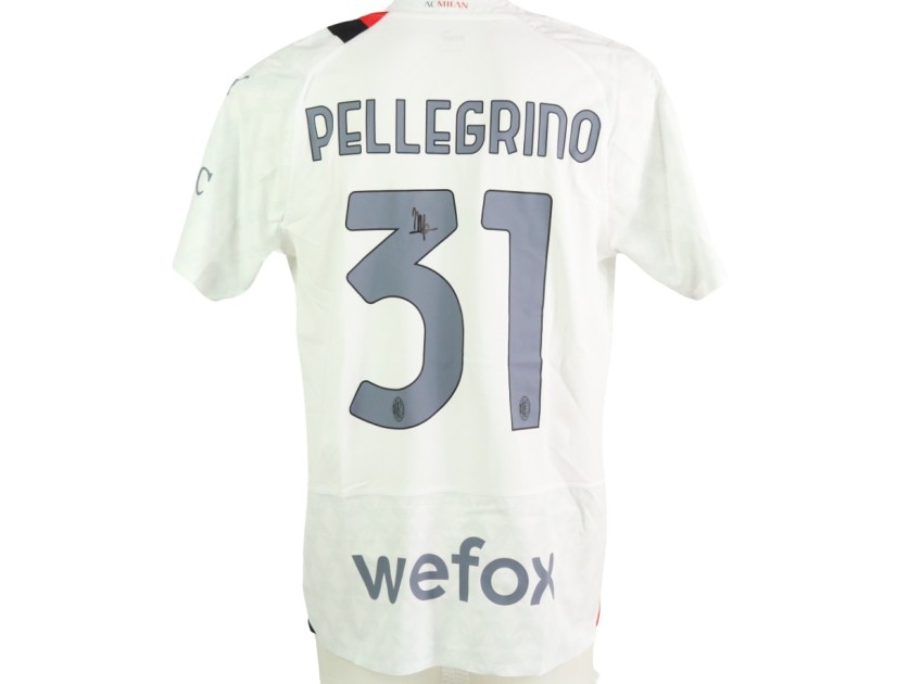 Authentic Pellegrino AC Milan Signed Shirt, 2023/24