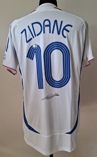 Maglia replica firmata di Zinedine Zidane per la Francia 2006