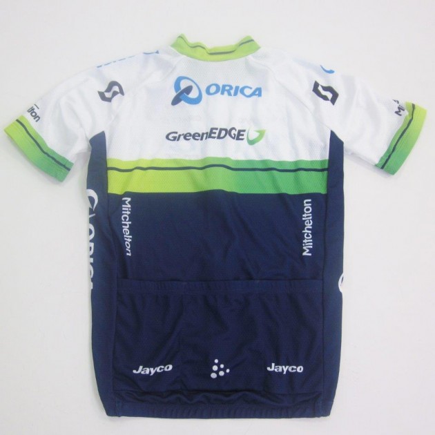 Orica Greenedge shirt signed by team cyclists 2015