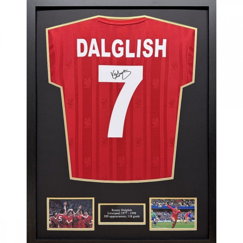 Kenny Dalglish's Liverpool 1986 Signed and Framed Shirt