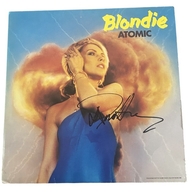 Debbie Harry Blondie Signed Atomic 12" Vinyl