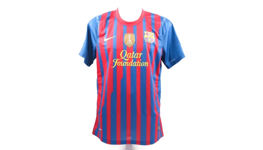 Messi's Barcelona Match-Issued Shirt, 2011/12 - CharityStars