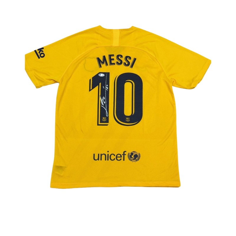 Maglia "Senyera" FC Barcelona 2019-20 firmata da Lionel Messi 