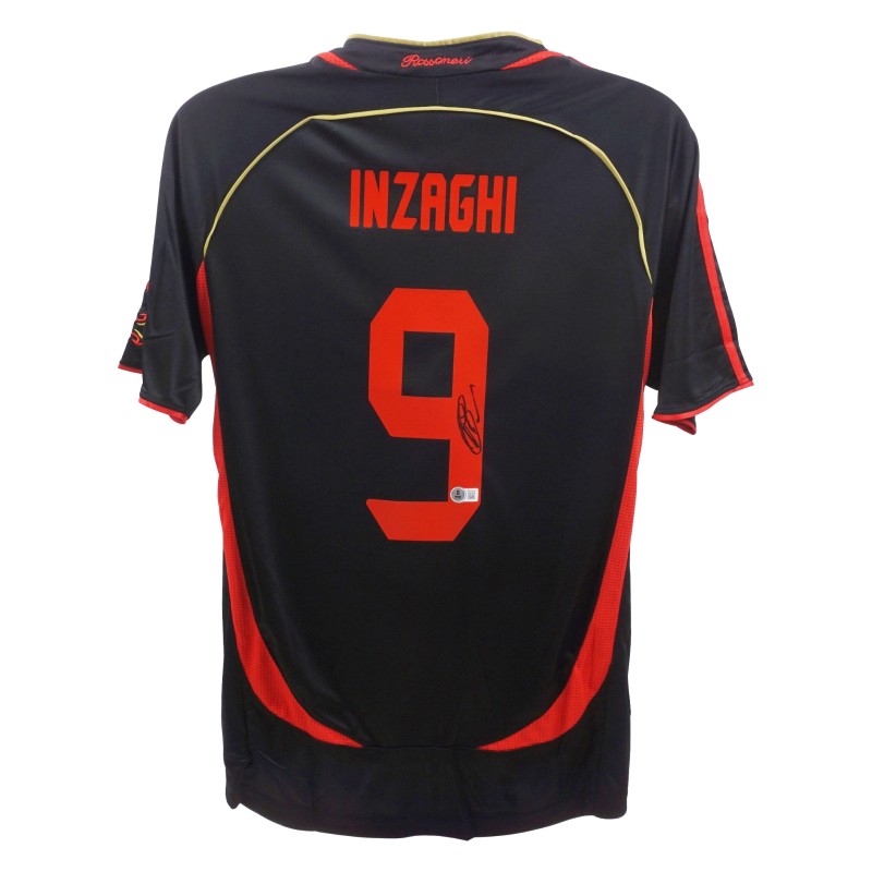 Filippo Inzaghi's AC Milan Signed Replica Shirt