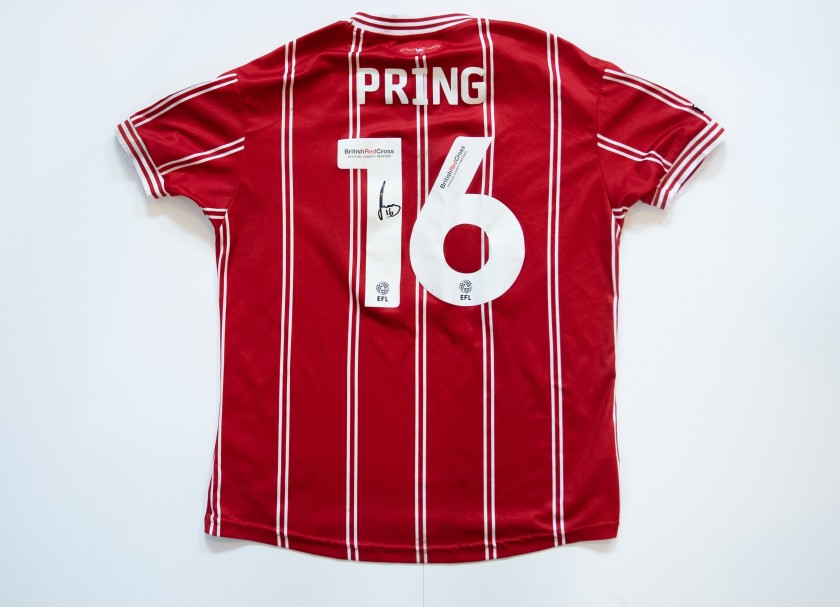 Cameron Pring's Bristol City Signed Match Worn Shirt
