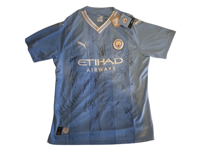 Manchester City 2023/24 Squad Signed Official Shirt