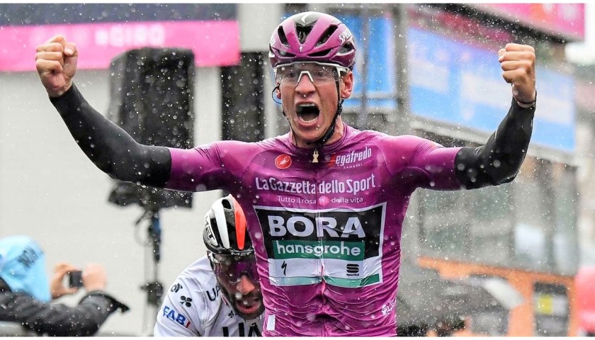 Cyclamen Jersey, Giro d'Italia 2019 - Signed by Ackermann 