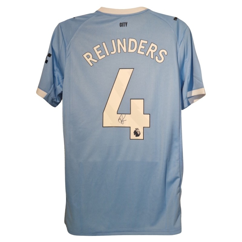 Tijjani Reijnders Signed Manchester City 2025-26 Home Football Shirt