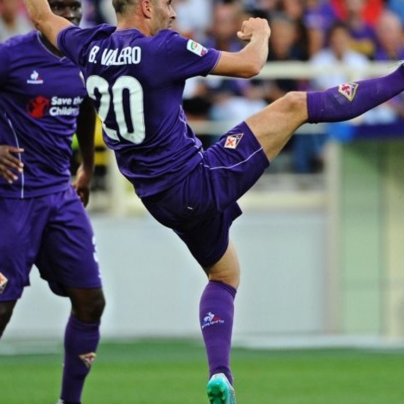 B.Valero matchworn shirt, Fiorentina-Genoa Serie A 2015/2016 - signed