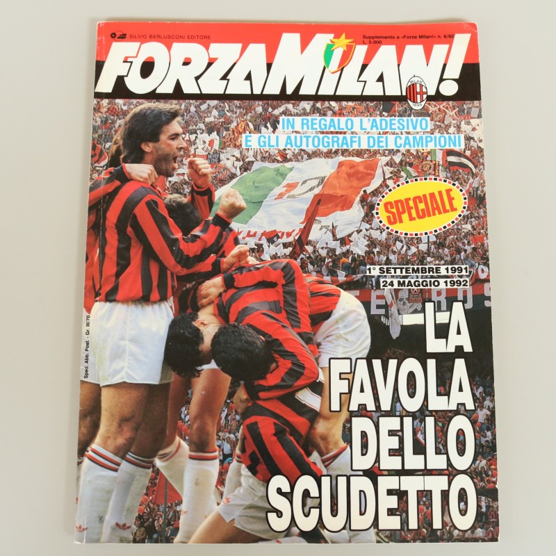 "Forza Milan" Rivista originale, speciale Scudetto 1991/92 