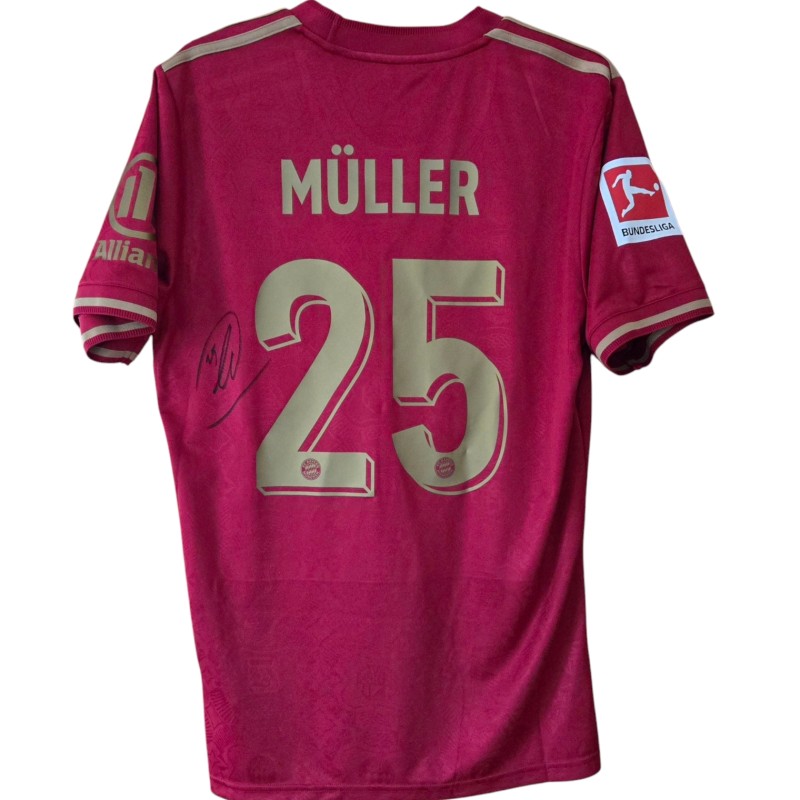 Muller's Bayern Monaco "125 Anniversary" Signed Commemorative Shirt, 2024/25