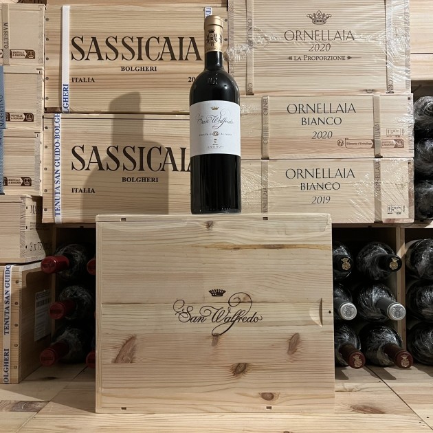 San Walfredo 2019 Tenuta Guado al Tasso Marchesi Antinori - Wooden case 3 Bottles