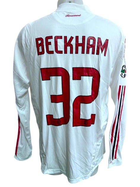 Beckham's Milan Match-Worn Shirt, 2008/09