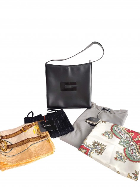 Set with Gucci Bag, Dresses and Silk Scarves 