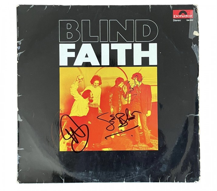 Blind Faith and Eric Clapton Signed Vinyl LP