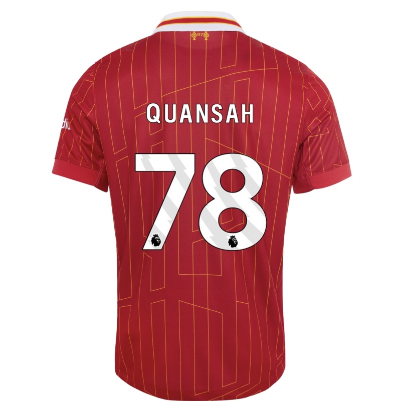 Jarell Quansah Collezione 'Futuremakers x Liverpool FC' - Maglia indossata in panchina durante la partita