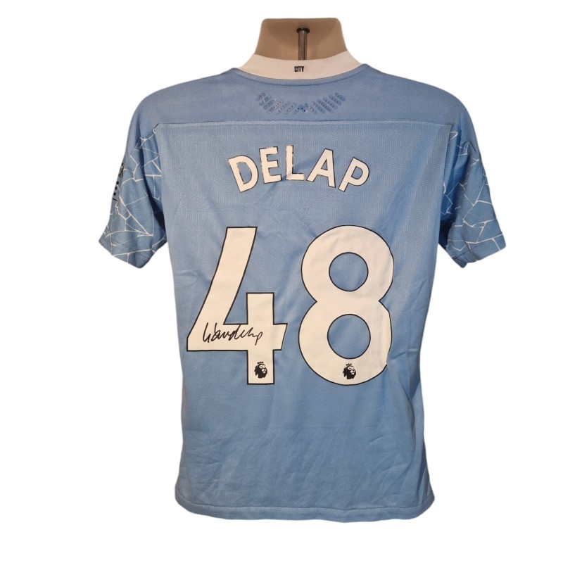 Maglia ufficiale firmata da Liam Delap del Manchester City 2020/21