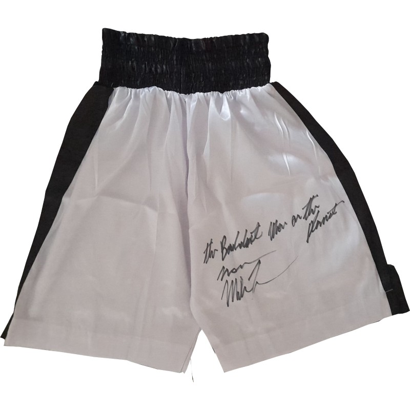 Mike Tyson's Signed Boxing Shorts