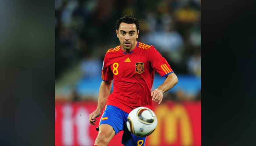 Xavi's Official Spain Signed Shirt, 2010