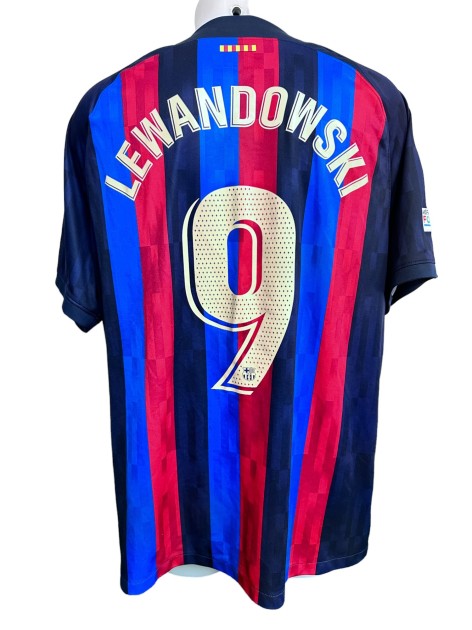 Maglia ufficiale Lewandowski Barcellona, 2022/23